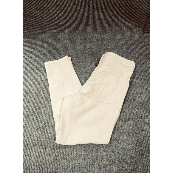 UNIVERSAL THREAD Jeans Women 12 White Stretch High-Rise Skinny Crop Denim Pant - Picture 4 of 16